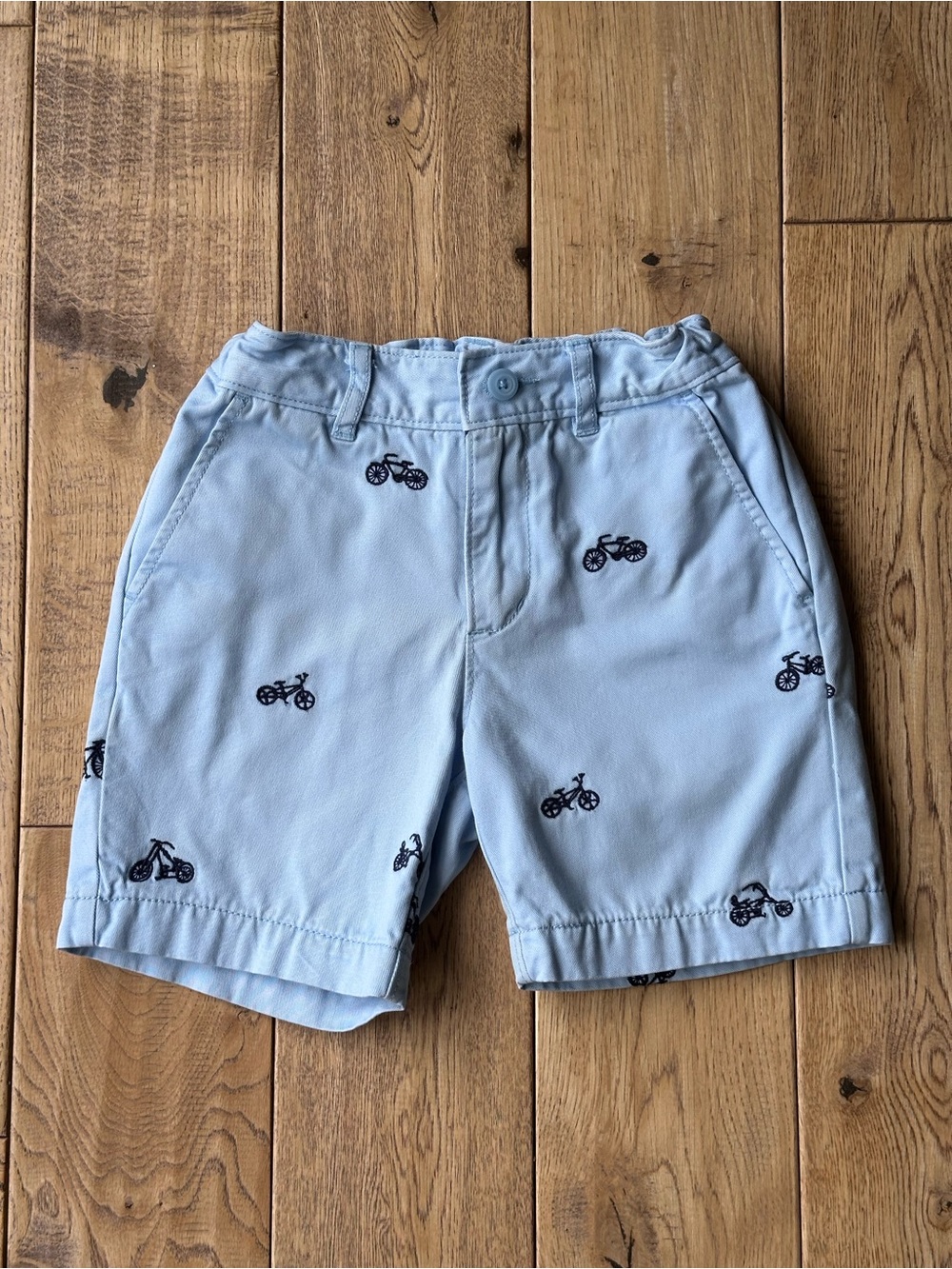 Hanna Andersson Embroidered Bicycles Chino Shorts size 5